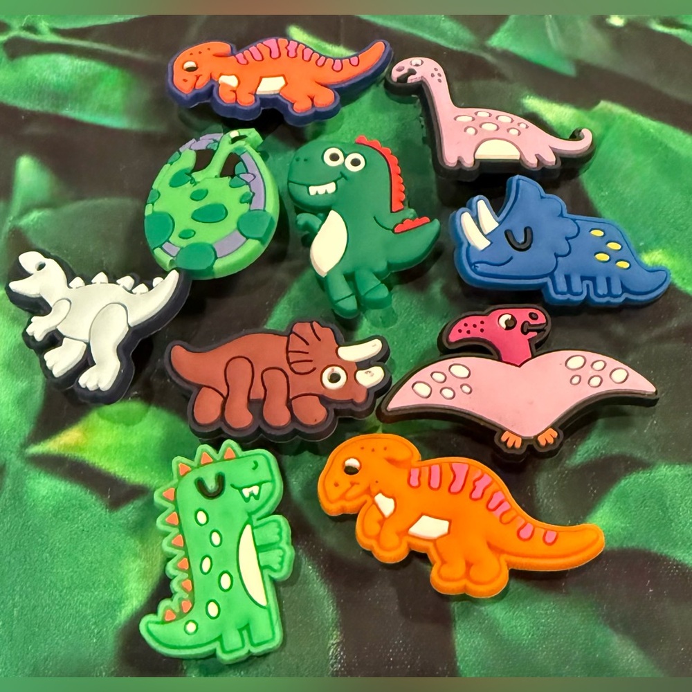 10 Dinosaur Croc Charms Shoe Charm Disney Croc Charms
